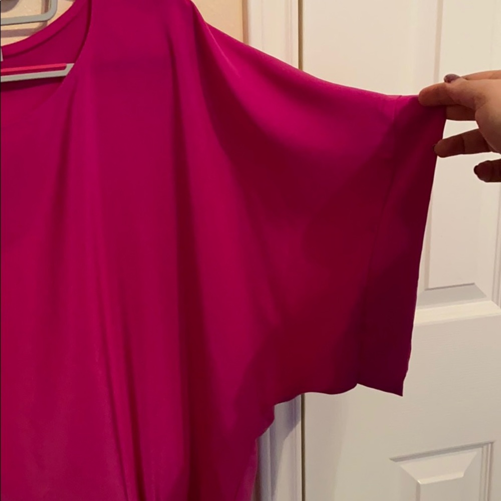 Andrew Marc Hot pink Oversize Blouse💗 - Picture 4 of 7
